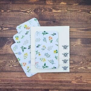 Wildflowers Design Handmade Card & Envelope Set