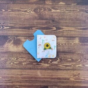 Sunflower with Leaves Enamel Pin