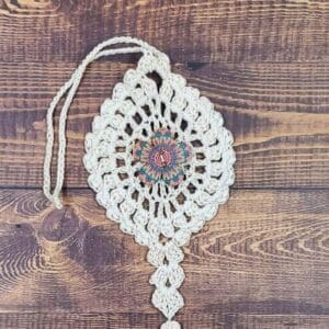 Bullseye Flower on Natural Bloom Charm