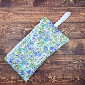 Cerulean Sprig Utility Zip Pouch