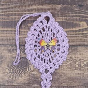 Color Burst Butterfly on Pastel Purple Flutter Charm