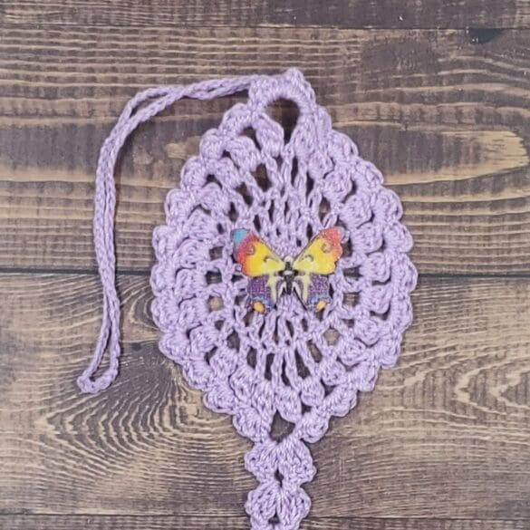 Color Burst Butterfly on Pastel Purple Flutter Charm
