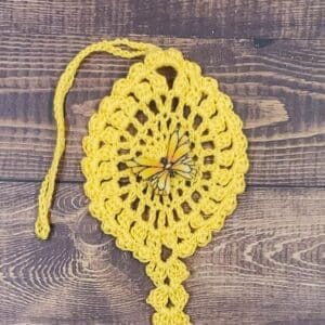 Yellow Butterfly on Yellow Flutter Charm