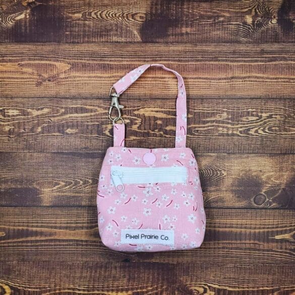 Dainty Pink Tag-Along Pouch