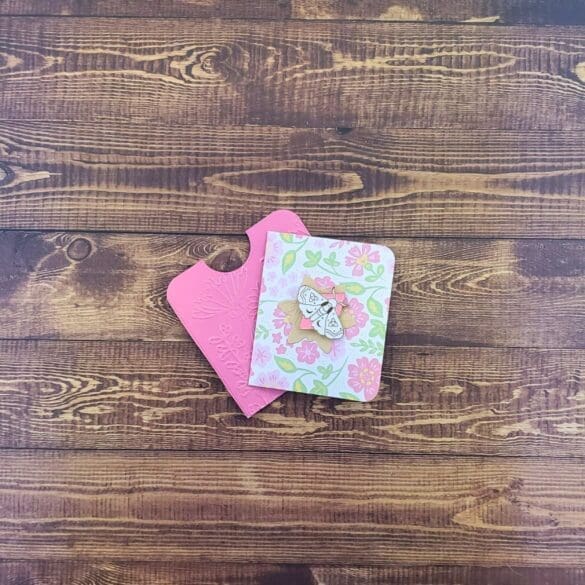 Trinity Knot White and Pink Moth Enamel Pin