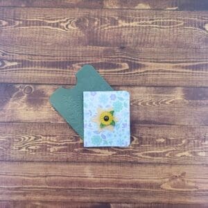 Sunflower with Leaves Enamel Pin