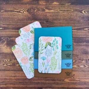 Floral Design Handmade Card & Envelope Set