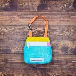Happy Chaos Tag-Along Pouch Teal