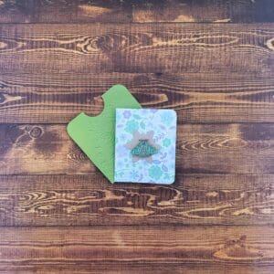 Green & Blue Moth Enamel Pin