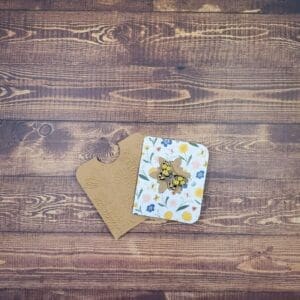 Yellow Floral & Black Butterfly Enamel Pin