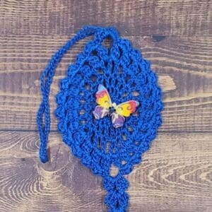 Color Burst Butterfly on Royal Blue Flutter Charm