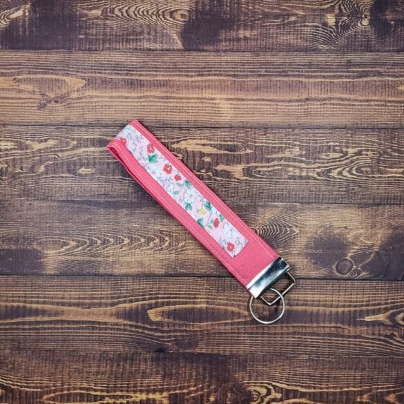 Ditzy Pink Garden Wristlet