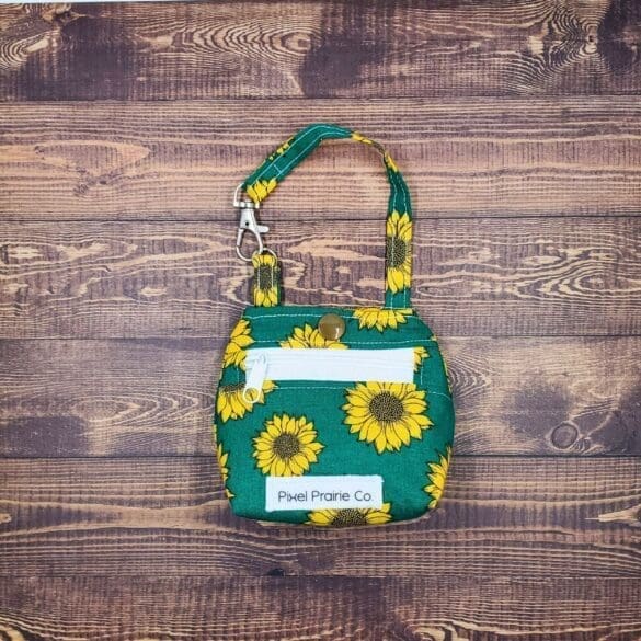 Sunflowers Tag-Along Pouch