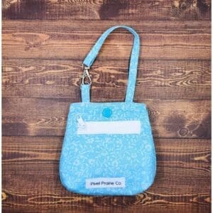 Dainty Blue Floral Tag-Along Pouch