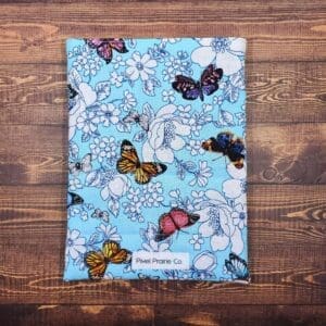 Butterfly Frenzy on Blue E-Reader Sleeve