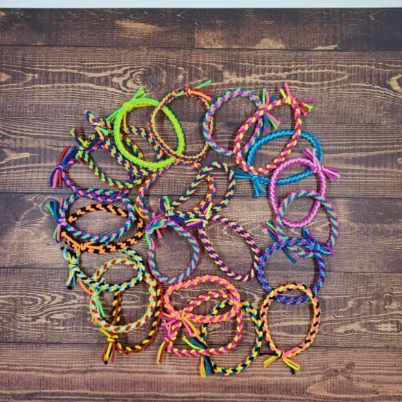 Everyday Braids Set of 4 Vibrant Colors Hair Ties