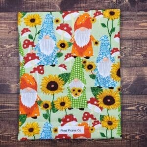 Sunflowers and Gnomes Book Sleeve