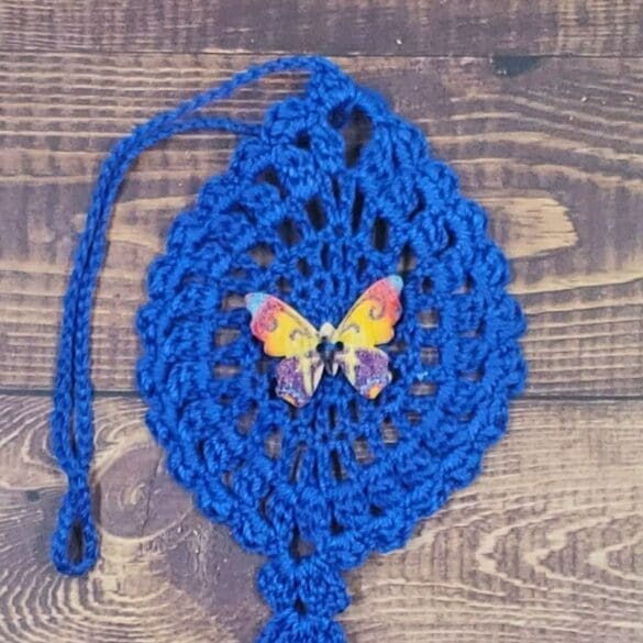 Color Burst Butterfly on Royal Blue Flutter Charm