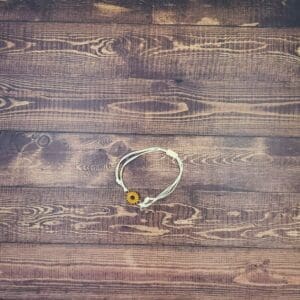 Classic Sunflower Bracelet in Cream