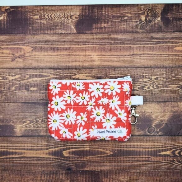 Ditzy Scarlet Keychain Wallet