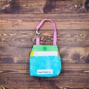 Happy Chaos Tag-Along Pouch Teal
