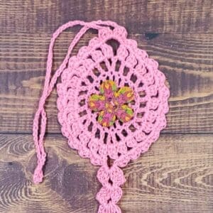 Crown Flower on Pastel Pink Bloom Charm