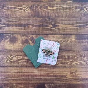 Rose Floral Moth Enamel Pin