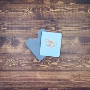 White Moth Enamel Pin