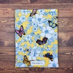 Butterfly Frenzy on Yellow E-Reader Sleeve