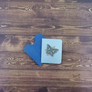 Blue Eyes Butterfly Enamel Pin
