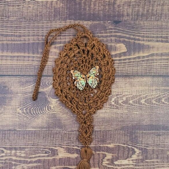 Mint Chocolate Butterfly on Cocoa Flutter Charm