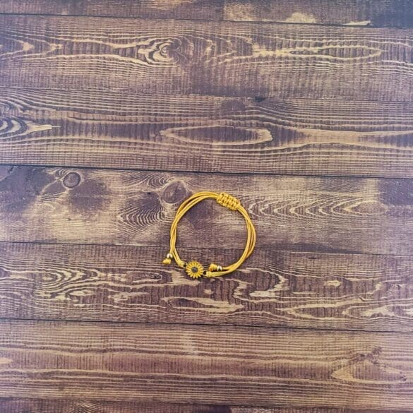 Luxe Sunflower Bracelet in Goldenrod