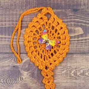 Color Burst Butterfly on Orange Flutter Charm