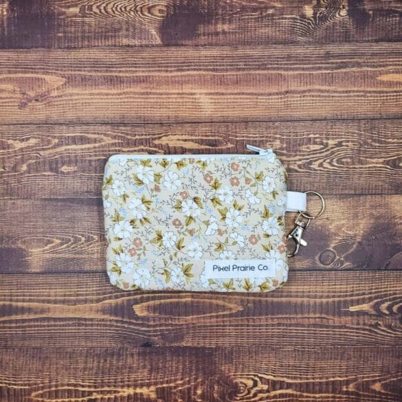 Garden Journal Keychain Wallet