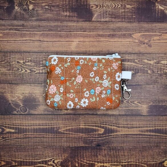 Rustic Blooms Keychain Wallet