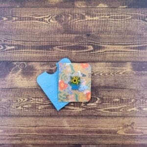 Blue Watering Can & Sunflowers Enamel Pin