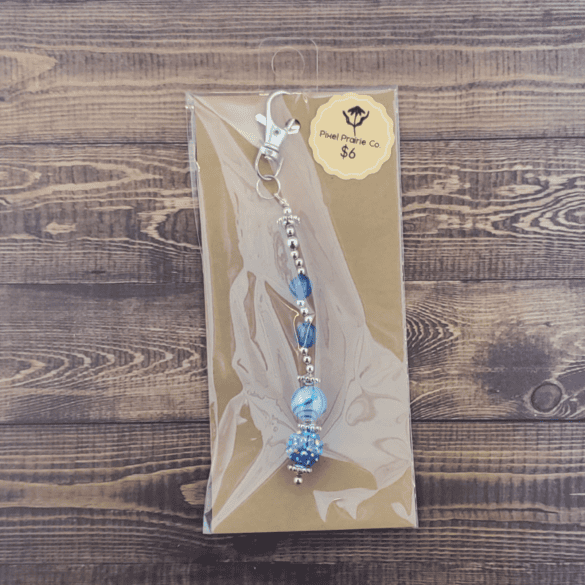 Beaded Clip-On Charm