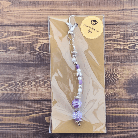 Beaded Clip-On Charm