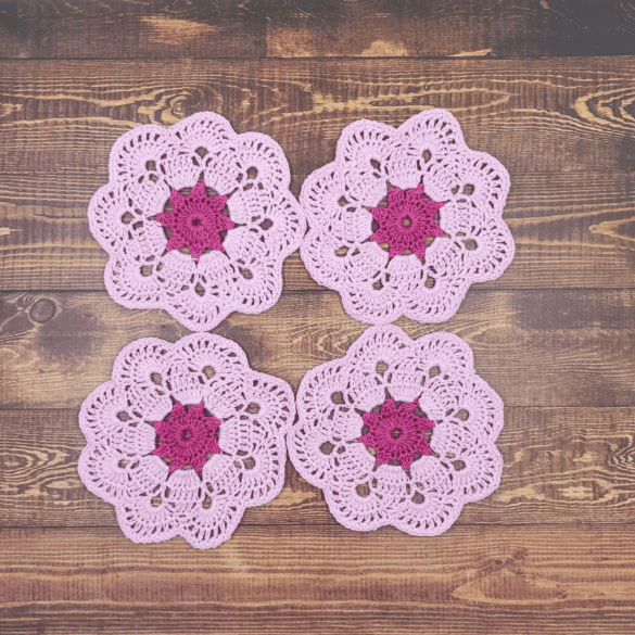 Table Bloom Coaster Set