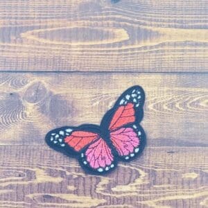 Large Embroidered Iron-On Butterfly Patch