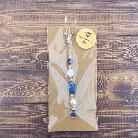 Beaded Clip-On Charm