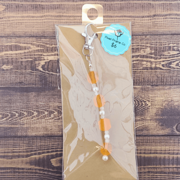 Beaded Clip-On Charm