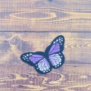 Large Embroidered Iron-On Butterfly Patch