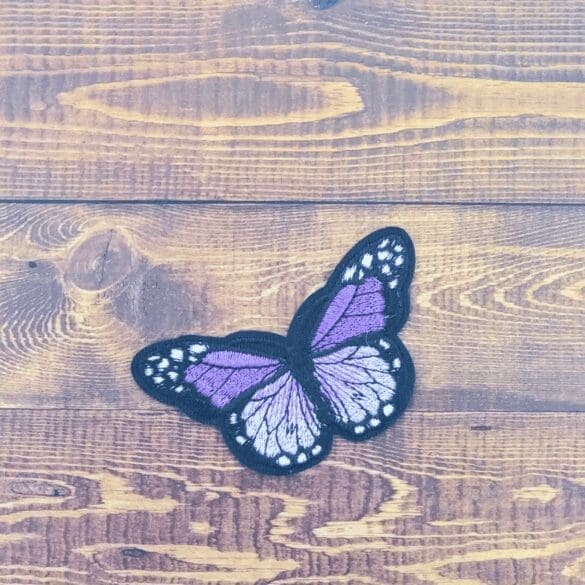 Large Embroidered Iron-On Butterfly Patch