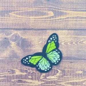 Large Embroidered Iron-On Butterfly Patch