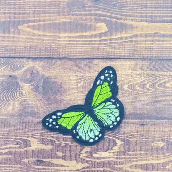 Large Embroidered Iron-On Butterfly Patch