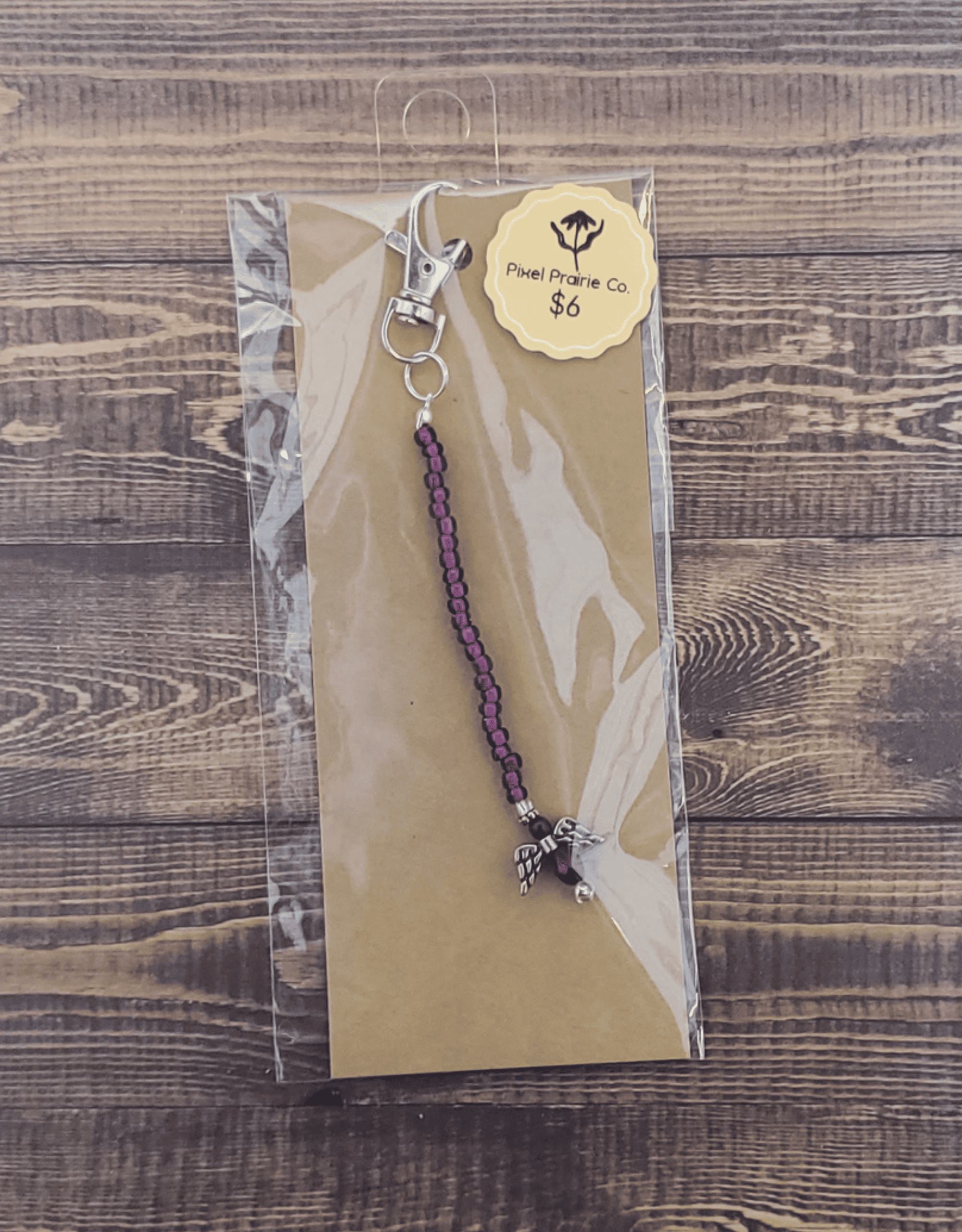 Beaded Clip-On Charm