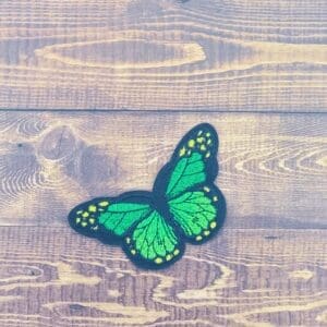 Large Embroidered Iron-On Butterfly Patch