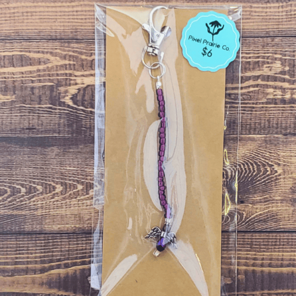 Beaded Clip-On Charm