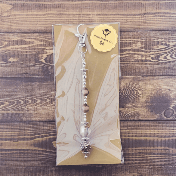 Beaded Clip-On Charm